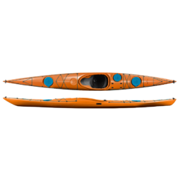 DESIGNKAYAKS Unplugged Orange skeg+kormányelőkészített tengeri kajak